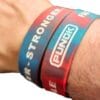Bracciale in silicone rosso-blu 19mm Punok
