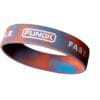 Bracciale in silicone Punok rosso-blu da 19 mm