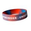 Bracciale in silicone rosso-blu Punok