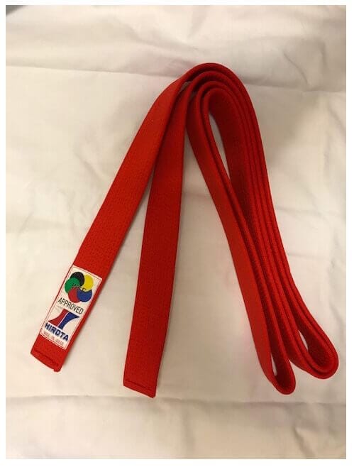 Cintura Hirota rosso o blu in cotone speciale Yohachi 3 Cintura speciale Yohachi in cotone rosso o blu di Hirota