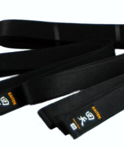 Cintura da karate in raso nero Kaiten extra spessa