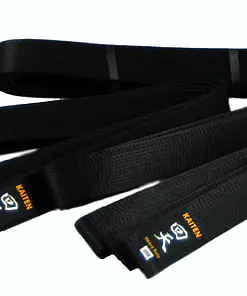 Cintura da karate in raso nero Kaiten extra spessa