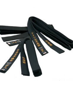 Cintura in raso nero Kaiten