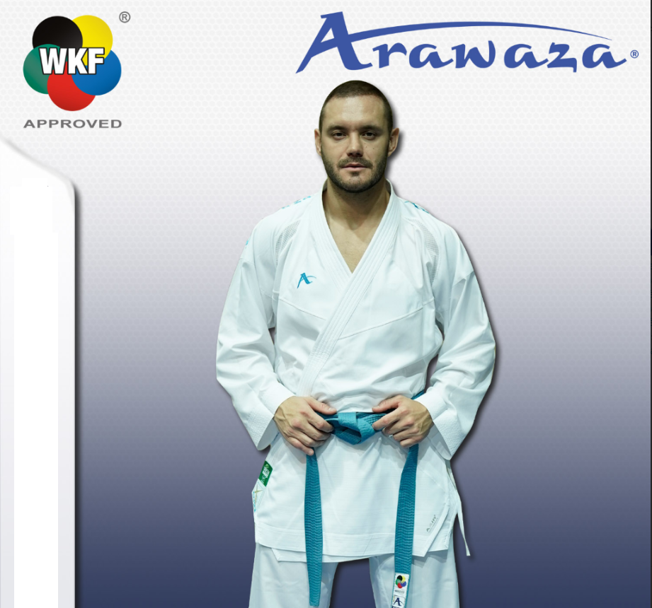 Karategi Rev-X Reversibile Premier League WKF (Copie) (Copie) 5 Kimono Karate Arawaza Rev-X Combo Set - Premier League WKF-bleu