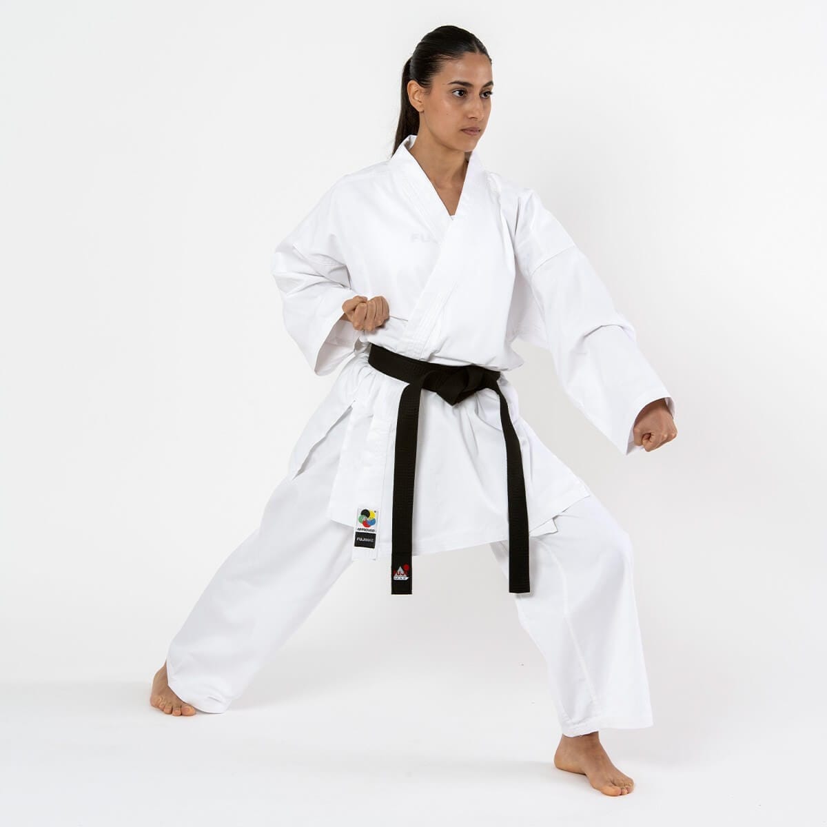 Allenamento di Karategi in kimono Fuji Mae 6 Karategi da allenamento Fuji Mae bianco
