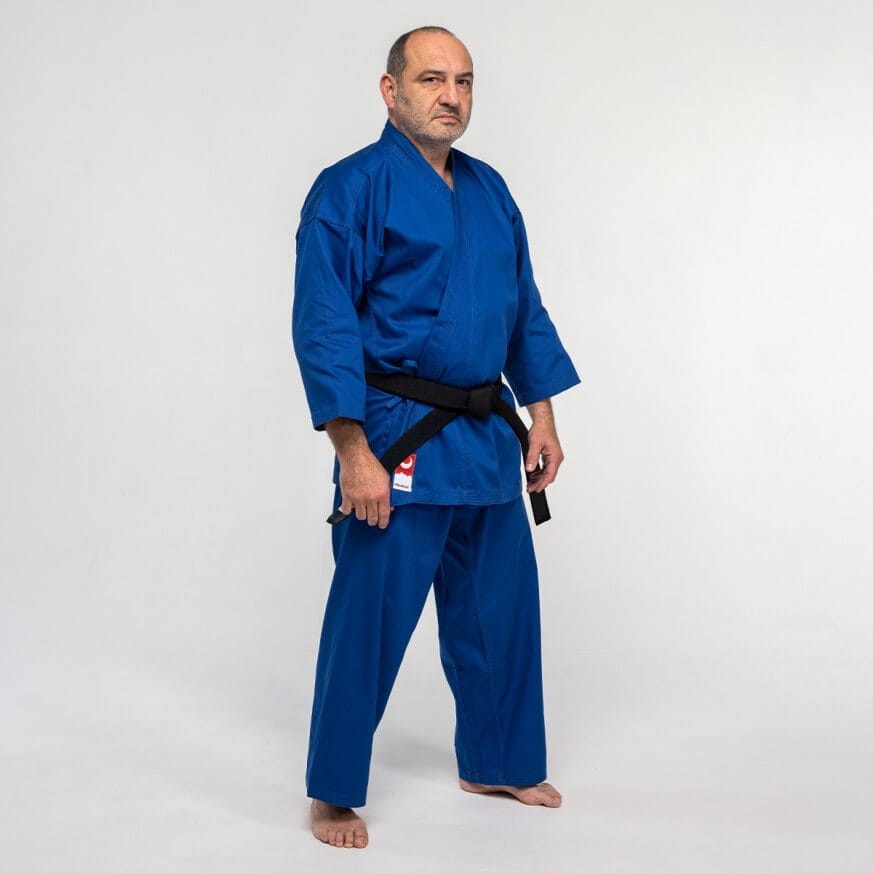 Karategi da allenamento Fuji-Mae blu o rosso 3 Karategi Training Fuji-Mae blu