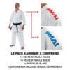 Kimono Kata KAMINARI X Pack SMAI - WKF 24 Kimono Kata KAMINARI X Pack SMAI
