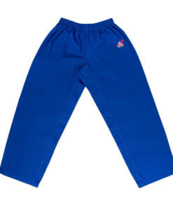 FUJI-MAE Pantaloni da allenamento per il karate blu o rossi