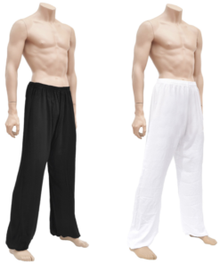 Pantaloni da Tai Chi in viscosa e cotone