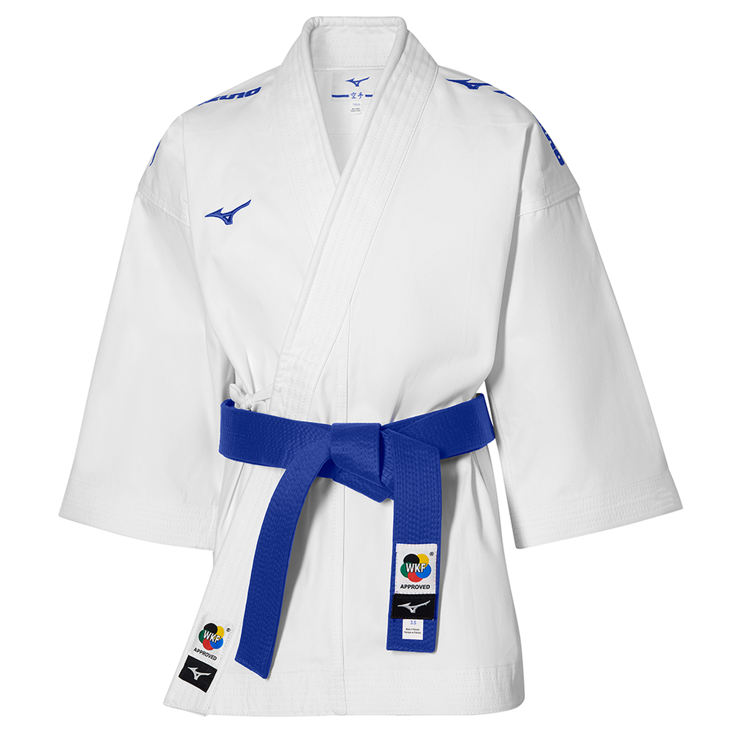 Giacca da karate Mizuno ricamata Tôshi WKF (Copie) 6 Veste Karaté Mizuno Kime Brodée – Kata – WKF bleu