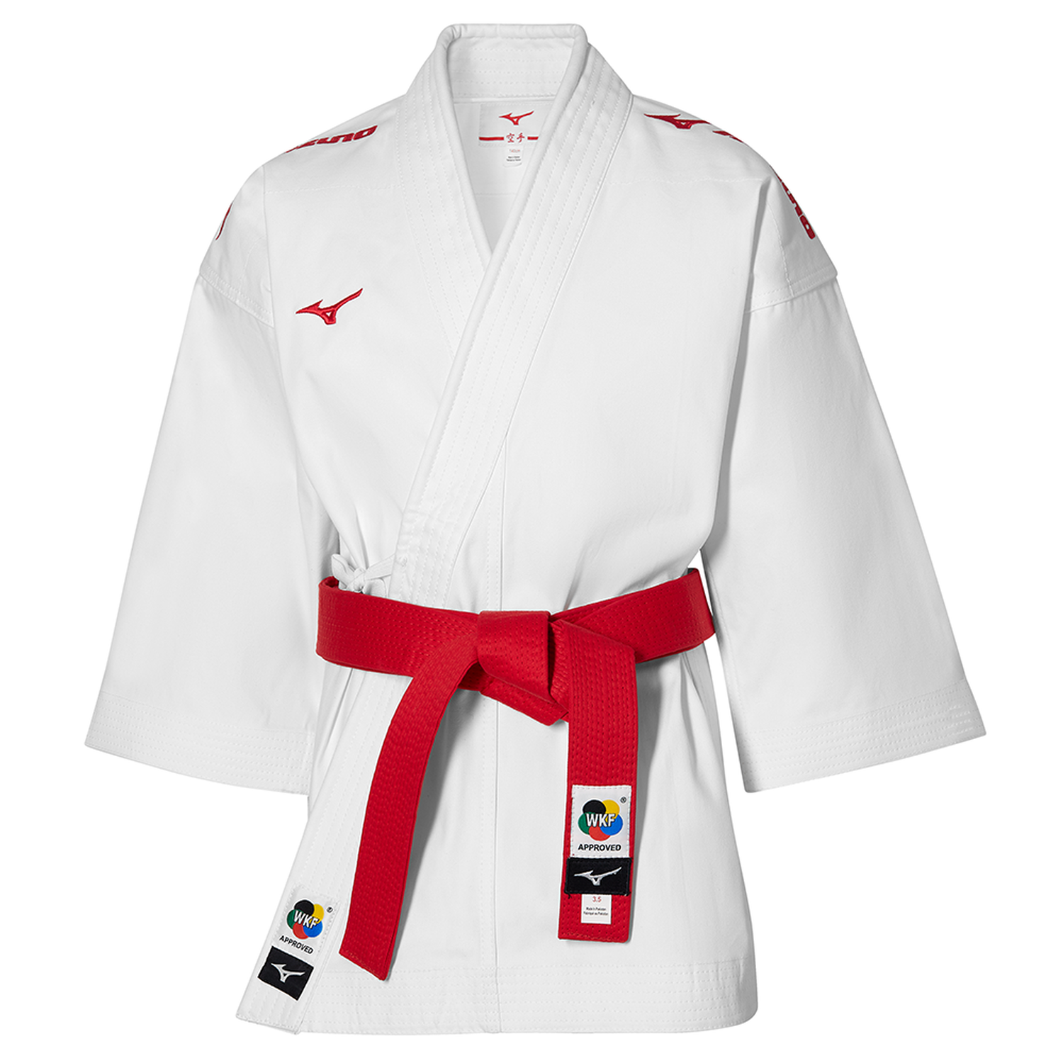 Giacca da karate Mizuno ricamata Tôshi WKF (Copie) 3 Veste Karaté Mizuno Kime Brodée – Kata – WKF