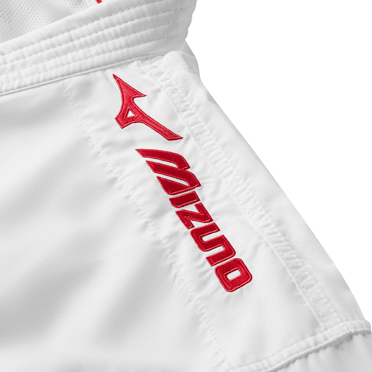 Giacca da karate Mizuno ricamata Tôshi WKF 8 Giacca da karate ricamata Tôshi WKF Mizuno kumite rosso
