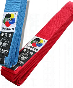 Cintura da competizione Tokaido Karate - Rossa o Blu
