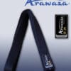 Cintura nera di Karate ARAWAZA in cotone o raso
