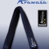 Cintura nera da karate ARAWAZA DELUXE in cotone o raso
