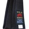 Cintura da karate SHUREIDO nera - Cotone o seta-satinato - Extra Large