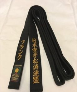 HIROTA YOHACHI Cintura nera di Karate 100% Cotone - Extra Large