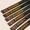 Cintura da karate SHUREIDO nera - Cotone o seta-satinato di alta qualità