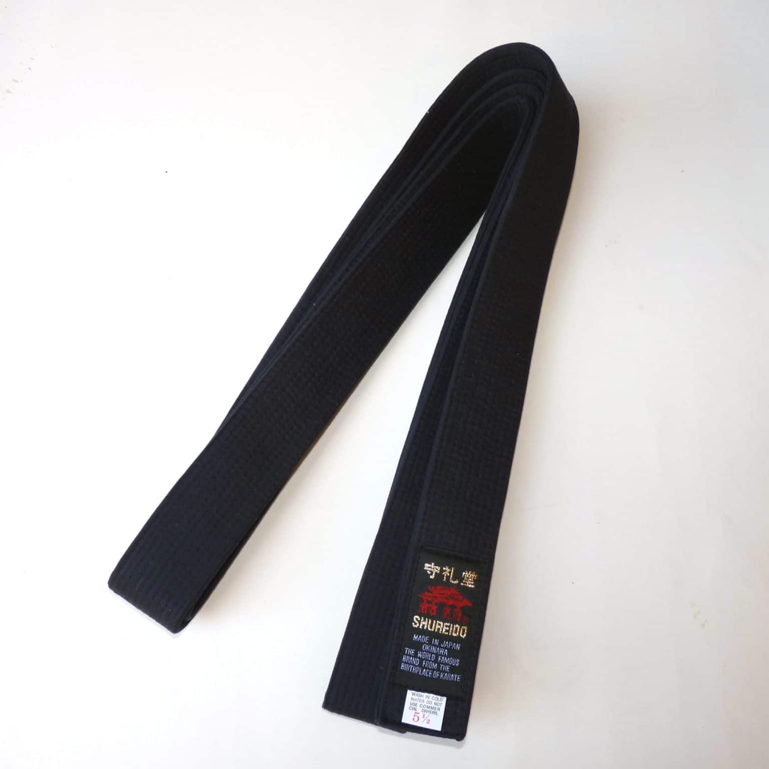 cintura-nero-karate-shureido-cotone