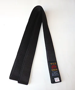 cintura nera-karate-shureido-satinato