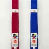 cinture da competizione-satin-seishin-international-wkf-red-and-blue-over