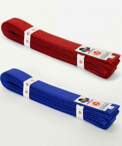 cinture da competizione-seishin-international-wkf-red-and-blue-satin