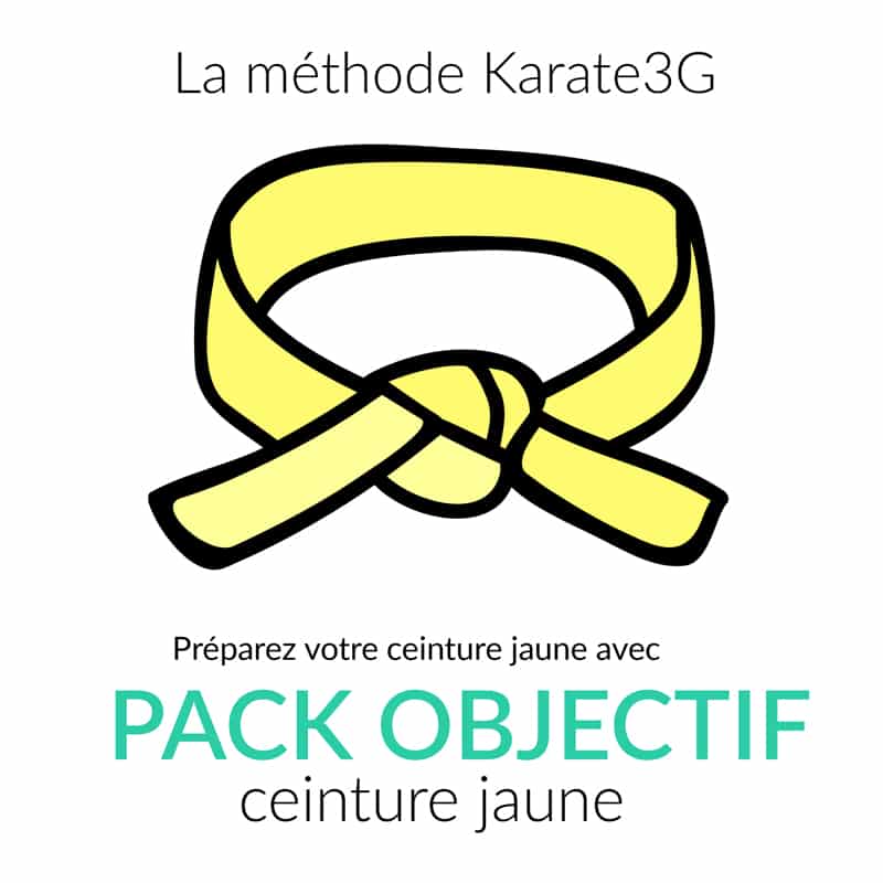 Corsi online di karate cintura gialla PACK OBIETTIVO Karate3G™ 3 Lezioni di Karate online Cintura Gialla PACCO OBIETTIVO Karate3G video