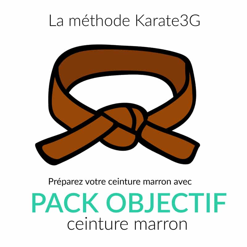 Corso online di karate cintura marrone PACK OBIETTIVO Karate3G™ 3 Lezioni di Karate online cintura marrone OBIETTIVO PACK Karate3G video