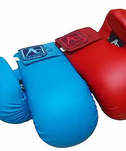 Guanti da karate ARAWAZA blu o rossi - stile WKF