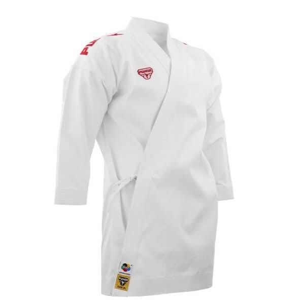 PUNOK WKF Kimono karate da competizione Gold Kata - Set combinato da 3 pezzi 4 karategi