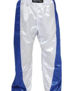 Pantaloni Full Contact BUDO-FIGHT blu-bianco