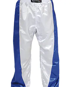 Pantaloni Full Contact BUDO-FIGHT blu-bianco