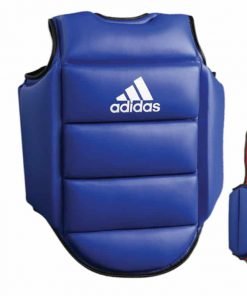 Pettorina da karate reversibile Adidas Rosso e Blu
