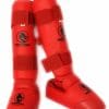 protezione staccabile per piedi e tibie-u-budo-fight-red