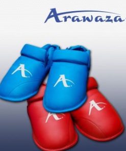 Protezioni per piedi ARAWAZA Karate - blu o rosse