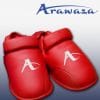 protezioni per piedi-karate-arawaza-style-wkf-red