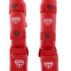 Protezioni per tibie e piedi da Karate Punok - blu o rosse - WKF 14 karate-punok-shin-e-protettori-piedi-rosso