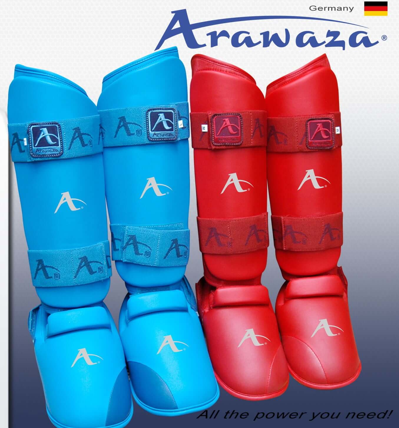Parastinchi e protezioni per i piedi combinati TOKAIDO WKF Approved