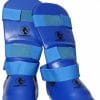 Protezioni per tibie e piedi da karate a contatto - Budo-Fight - blu o rosse - immagine 7