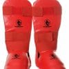 Protezioni per tibie e piedi da karate a contatto - Budo-Fight - blu o rosse - immagine 3