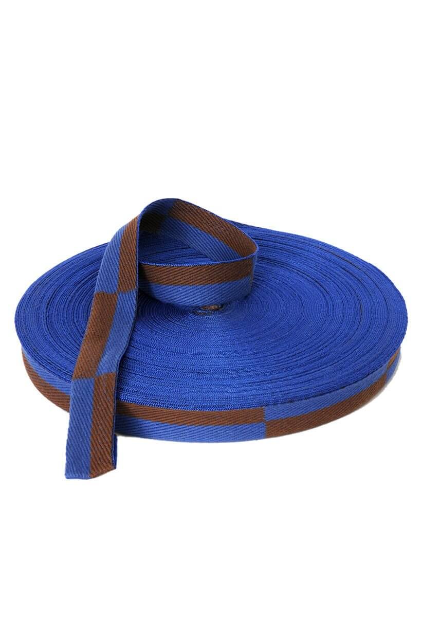 Rullo per cinture da karate - 50 m - Tutti i colori 16 blu-marrone-karate-belt-roll-gi