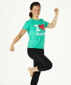 Maglietta verde I Love Karate - SEISHIN INTERNATIONAL