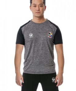 Maglietta Tokaido Team WKF da uomo grigio nero viso