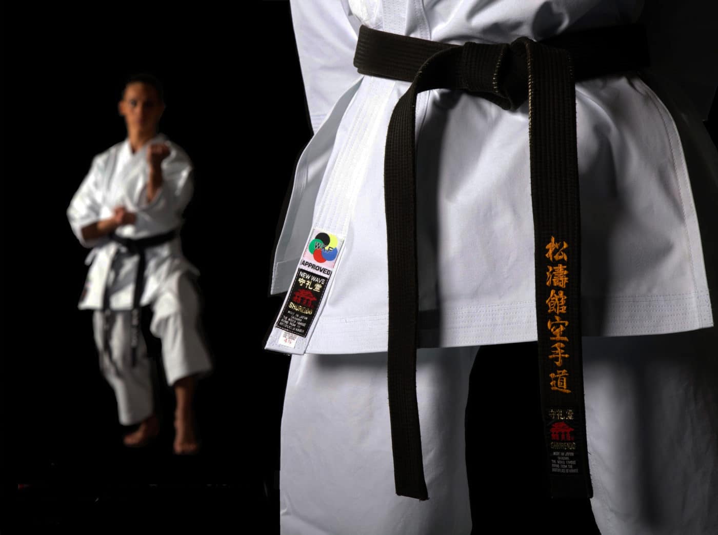 Shureido New Wave 3 Karategi Kimono 3 GIACCA Karategi New Wave 3 - Approvato WKF karategi squadra-donna-zoom-etichetta